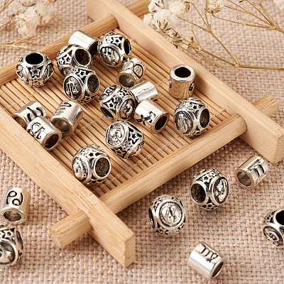 Alloy European Beads PALLOY-TA0002-19AS-RS-1