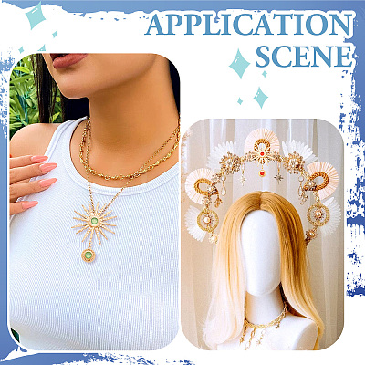 5Pcs 5 Colors Alloy with Resin Big Pendants FIND-TA0004-16-1