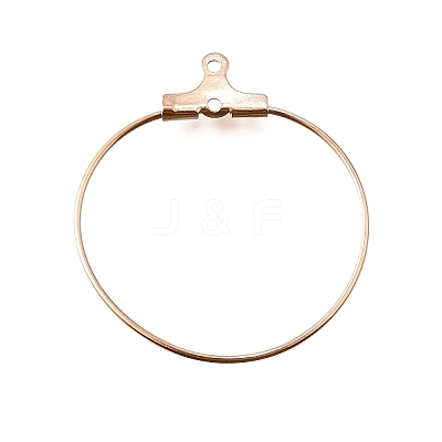 304 Stainless Steel Pendants STAS-T031-20-25mm-RG-1