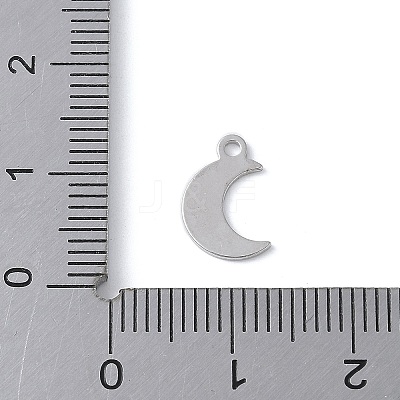 925 Sterling Silver Moon Charms STER-M099-03P-1