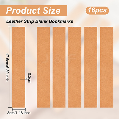 Leather Strip Blank Bookmarks LS-AJEW-WH0248-417B-01-1