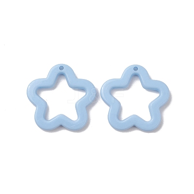Opaque Acrylic Pendants MACR-M042-02B-1