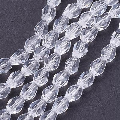 Glass Beads Strands GLAA-R024-6x4mm-12-1