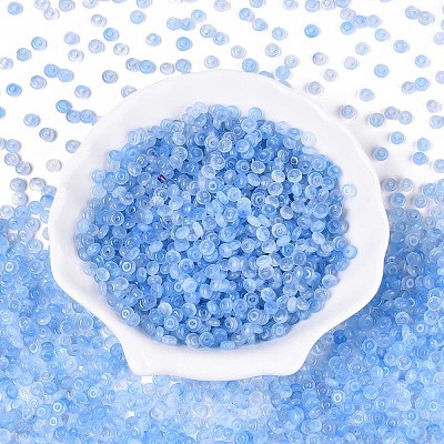 Baking Paint Glass Seed Beads GLAA-T023-43D-1