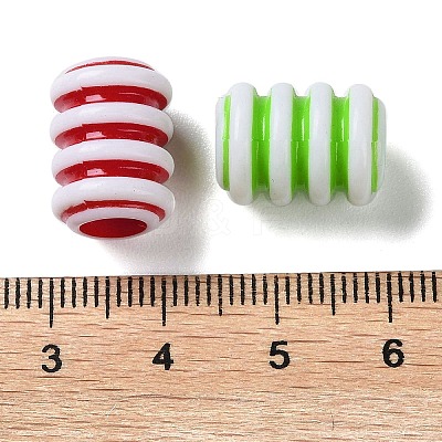 Opaque Acrylic European Beads SACR-P031-12A-1