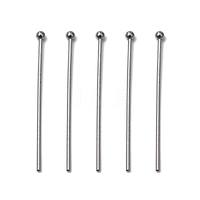 Non-Tarnish 304 Stainless Steel Ball Head pins X-STAS-R051-30mm-1