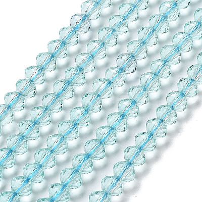Transparent Glass Beads Strands GLAA-A014-03E-1