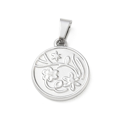 304 Stainless Steel Pendants SA-CBA34D4-03F-P-1