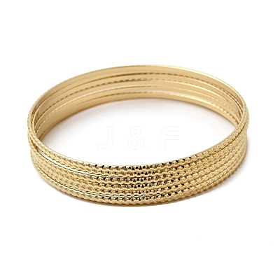 7Pcs 201 Stainless Steel Bangles for Women BJEW-Z151-04G-01-1