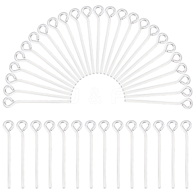 100Pcs Brass Eye Pins KK-BBC0024-76A-1