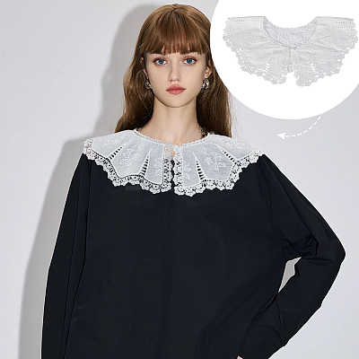 Polyester Lace Collars AJEW-WH0248-746B-1
