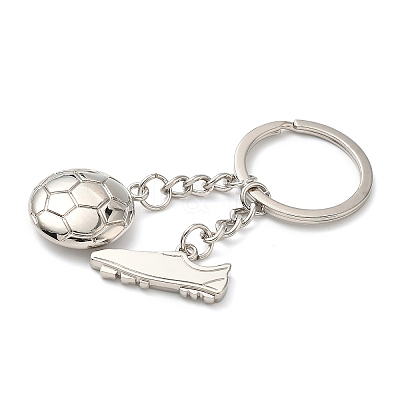 Alloy Football Shoe Keychains KEYC-I119-06P-1