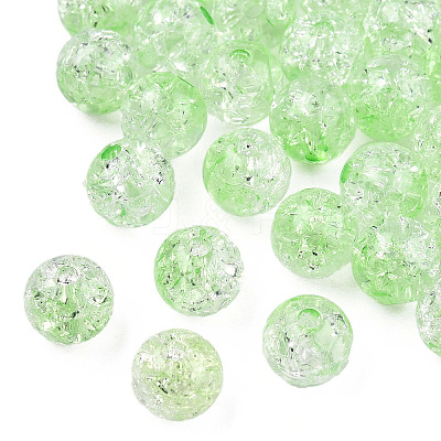 Transparent Crackle Acrylic Beads LS-CACR-N002-25B-1