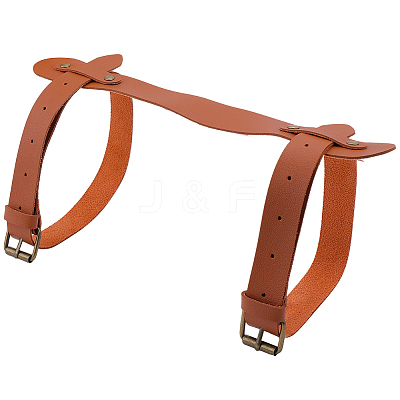 Imitation Leather with Alloy Yoga Mat Strap AJEW-CL0001-99A-02-1