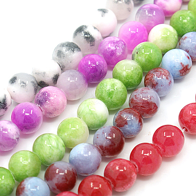 Natural Persian Jade Beads Strands G-D434-10mm-M-1