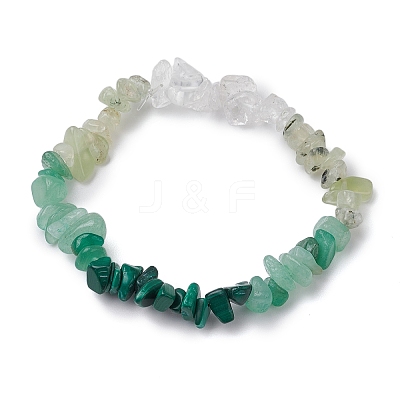 Gemstone Stretch Bracelet BJEW-JB11012-04-1