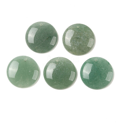 Natural Green Aventurine Pendants G-B082-03B-1