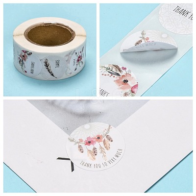 1 Inch Thank You Stickers DIY-G013-A08-1