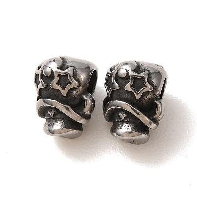 304 Stainless Steel Beads SA-CBA9DCB-09AS-1