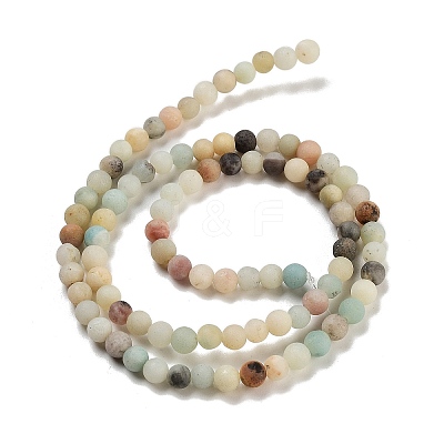 Natural Flower Amazonite Beads Strands G-G697-F05-4mm-01-1