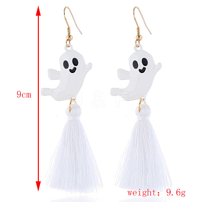 Halloween Theme Alloy Enamel Dangle Earrings FS-WG50C46-09-1