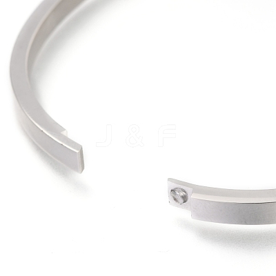 Non-Tarnish 304 Stainless Steel Bangles STAS-I169-03C-P-1