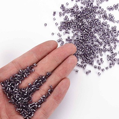 8/0 Glass Bugle Beads SEED-S032-07A-41A-1