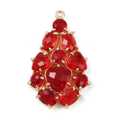 Brass Glass Pendants KK-R224-16D-G-1
