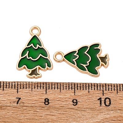 Christmas Alloy Enamel Pendants ENAM-K080-01A-G-1