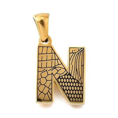 Golden 304 Stainless Steel Pendants STAS-K300-01G-N-1