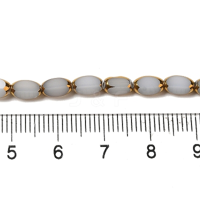 Electroplate Glass Beads Strands EGLA-P061-02B-01-1