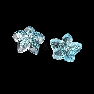 Dyed & Heated Glass Bead Caps GLAA-Z019-02C-1