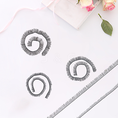 15Pcs 3 Styles Plush Craft Doll Eyelashes Strips DOLL-CP0001-07A-1