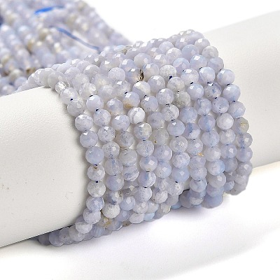 Natural Blue Lace Agate Beads Strands G-Z074-A01-01-1