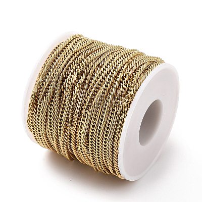 Ion Plating(IP) 304 Stainless Steel Cuban Link Chains STAS-N0013-21G-1