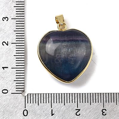 Natural Fluorite Pendants G-B149-10G-08-1