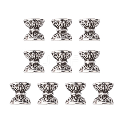 Tibetan Style Alloy Bead Cones TIBEB-YW0001-08-1