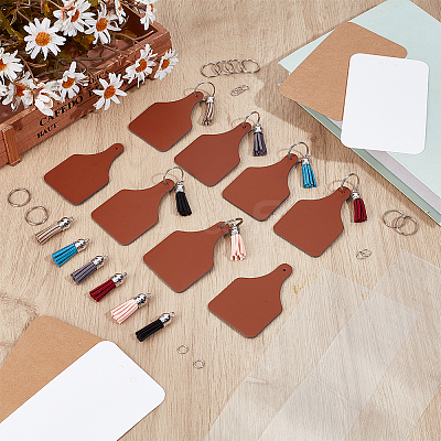 30Pcs PU Leather Label Tags DIY-OC0014-24-1