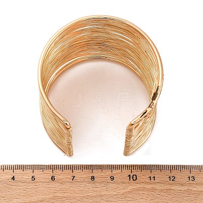 Iron Cuff Bangles BJEW-G741-05KCG-1