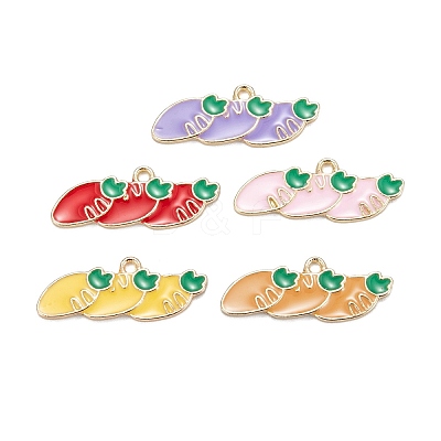 Alloy Enamel Pendants ENAM-O048-04KCG-1