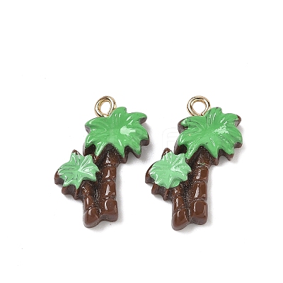 Opaque Resin Pendants RESI-G120-01E-1