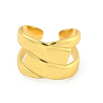 304 Stainless Steel Open Cuff Rings RJEW-G321-15G-1