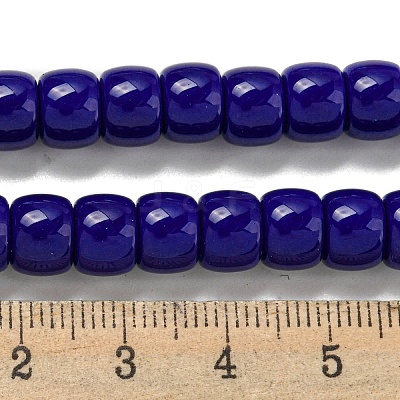 Opaque Glass Beads Strands X-GLAA-NH0002-B01-1