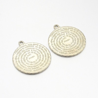 Tibetan Style Alloy Pendants TIBEP-35029-P-RS-1