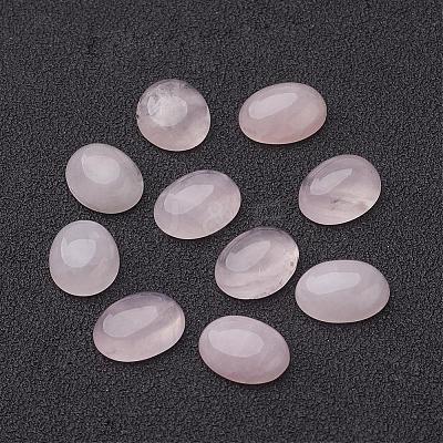 Natural Rose Quartz Cabochons G-ROSE10x8x4-1
