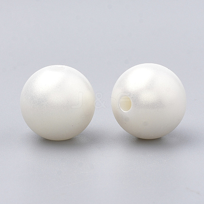 Spray Painted Style Acrylic Beads X-MACR-T010-8mm-08-1