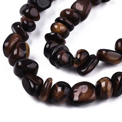 Natural Tiger Eye Beads Strands G-S374-003D-1