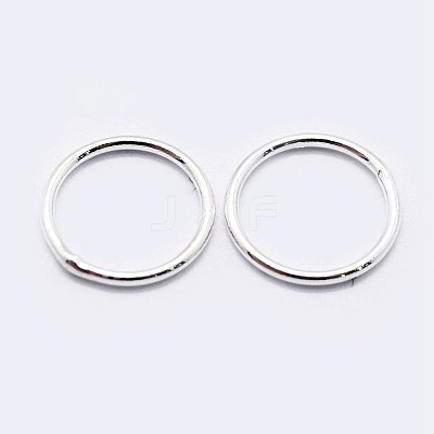 925 Sterling Silver Soldered Closed Jump Rings STER-F036-03S-0.8x4-1
