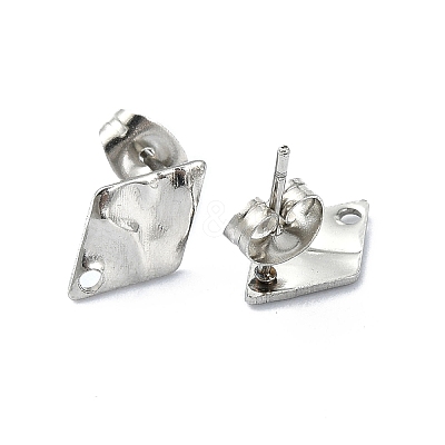 Non-Tarnish 304 Stainless Steel Stud Earring Findings STAS-L024-003P-05-1