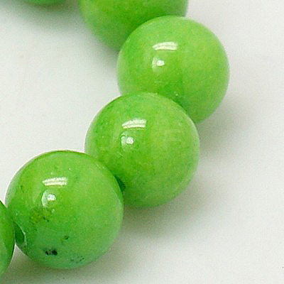 Natural Mashan Jade Round Beads Strands G-D263-12mm-XS17-1